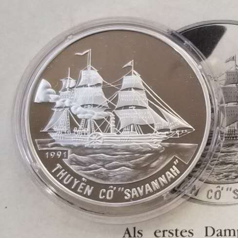 【币观天下】第六十九场拍卖 越南1991年海船精制银币