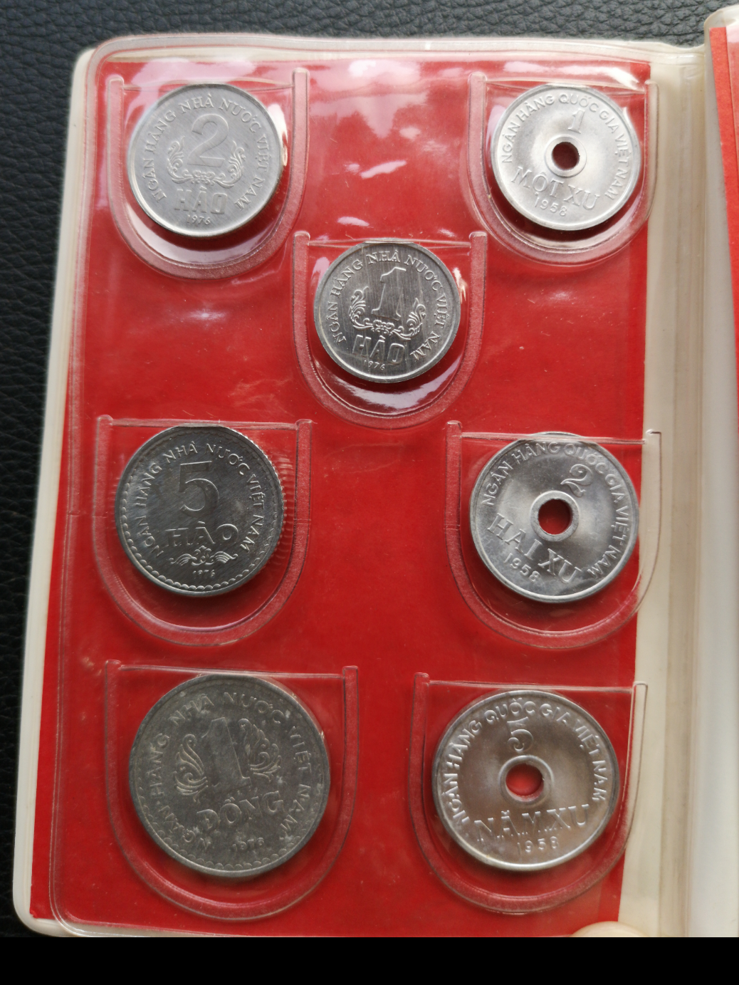 【鲸贝乐淘】千字文·第冬号拍卖 【中国代印】1958、1976年越南套币一套，品相如图