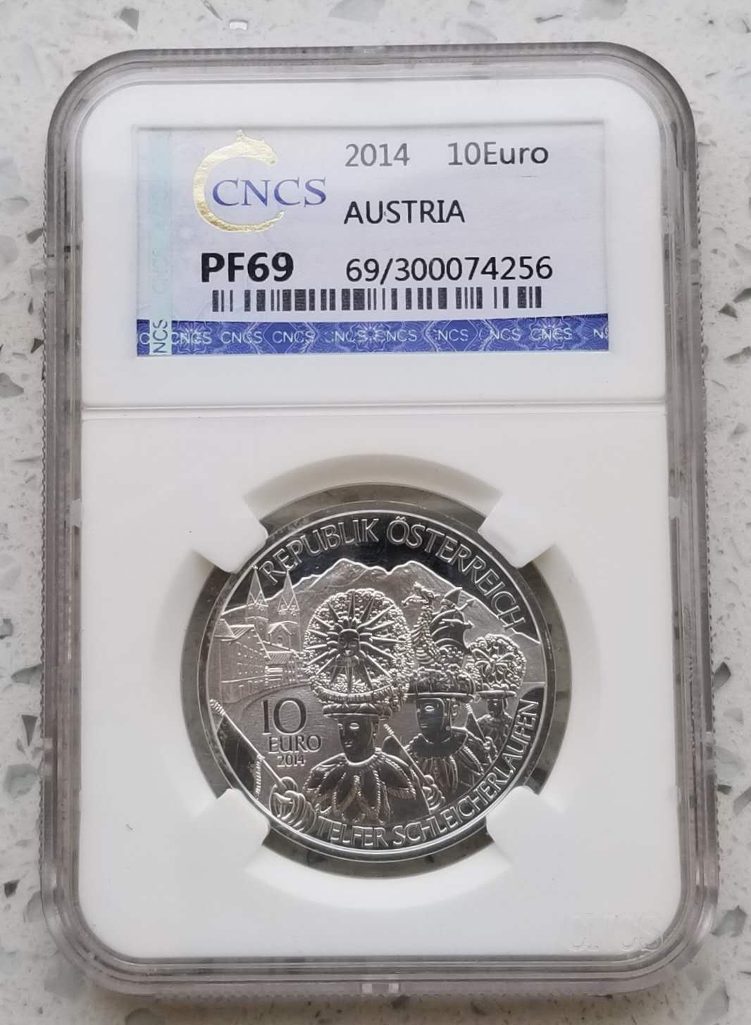 【币观天下】第六十九场拍卖 奥地利2014年联邦州10欧元精制银币一枚