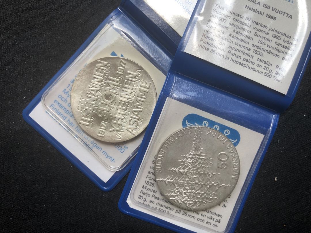 【币观天下】第六十九场拍卖 【芬兰】芬兰银币两枚【卡勒瓦拉+残疾军人】