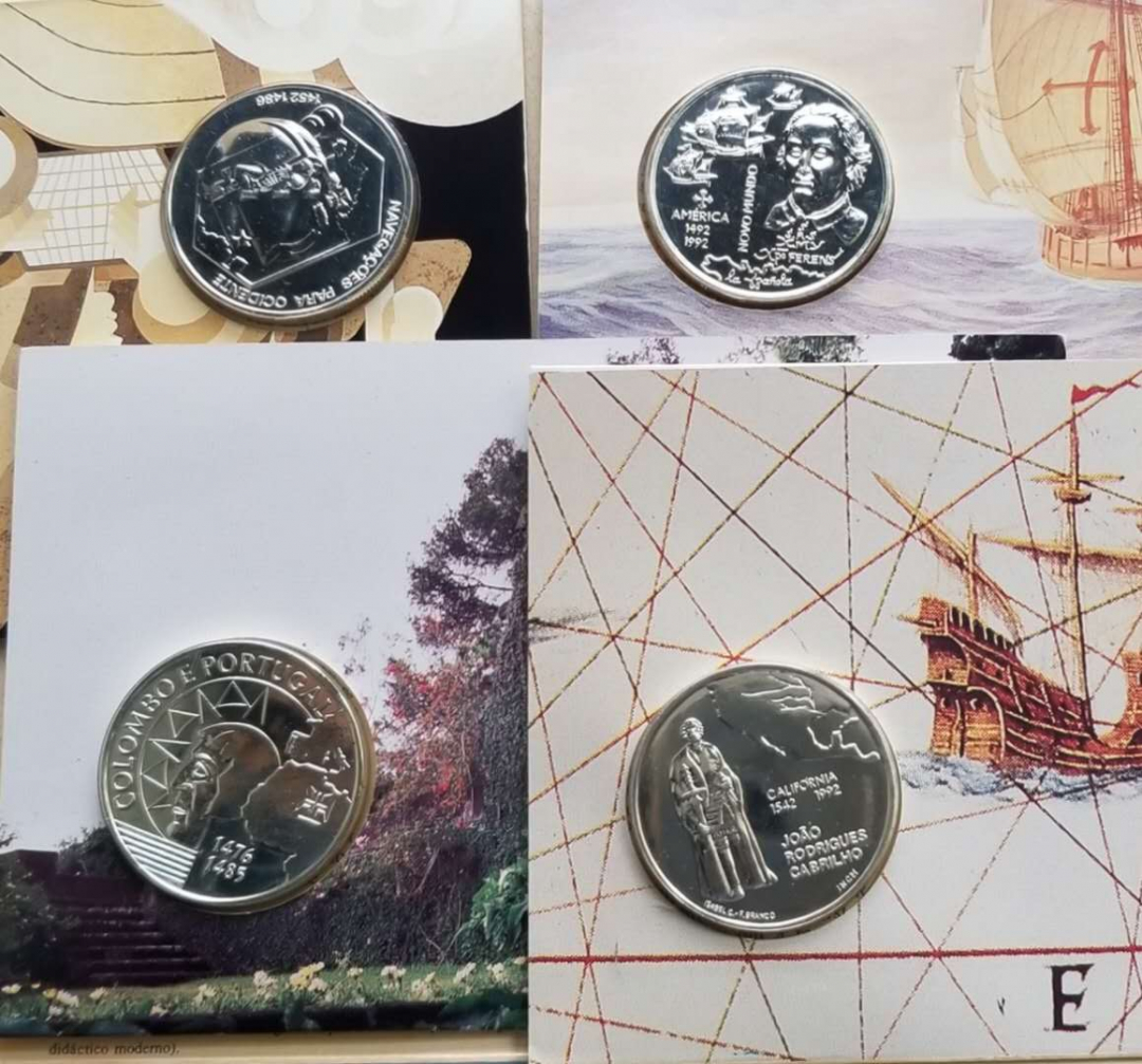 【币观天下】第六十九场拍卖 葡萄牙1992年航海发现系列纪念银币一组4枚