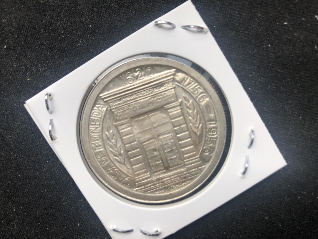 【币观天下】第六十九场拍卖 【哥伦比亚】1956哥伦比亚1比索银币