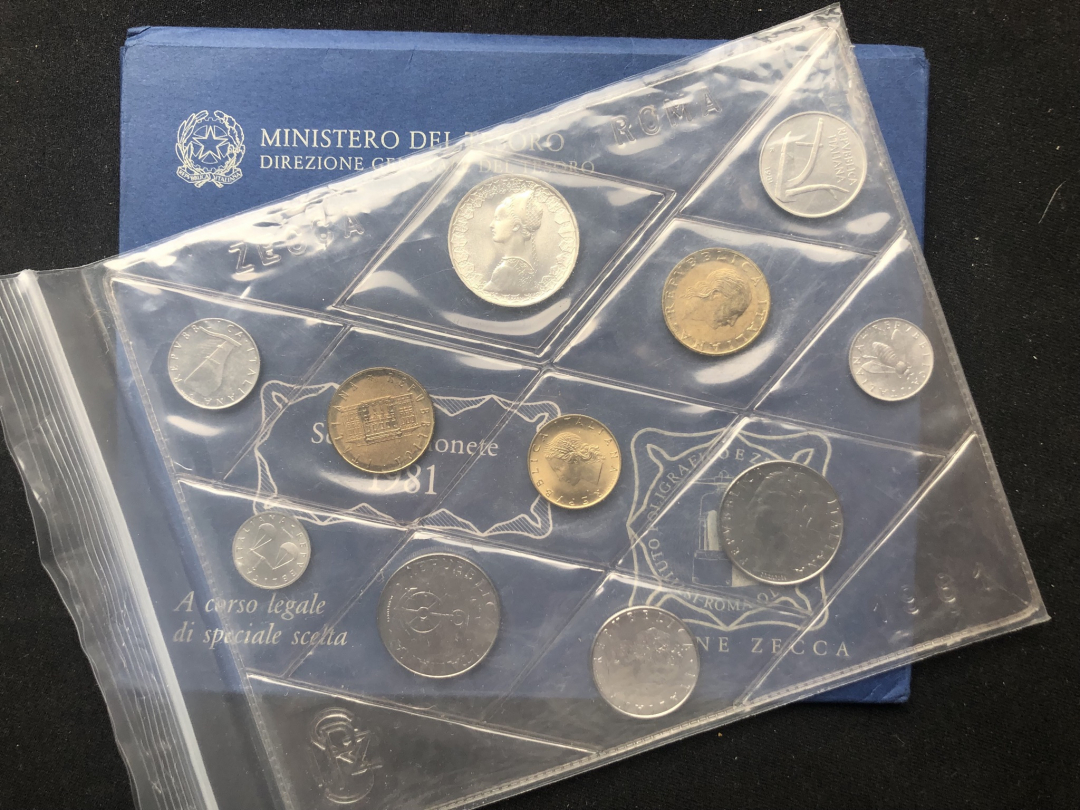 【币观天下】第六十九场拍卖 【意大利】1981年11枚套装【包装证书齐全】