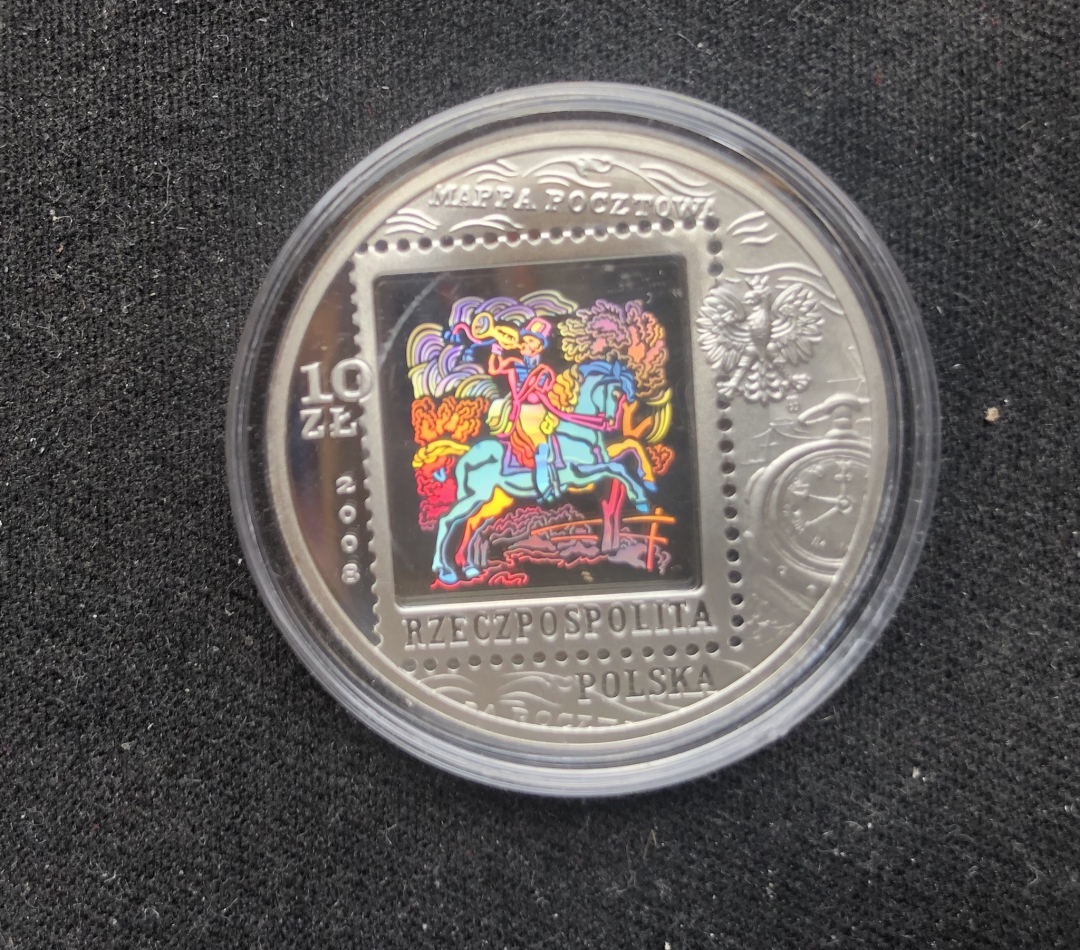 【币观天下】第六十九场拍卖 波兰2008年10兹罗提全息幻彩精制纪念银币