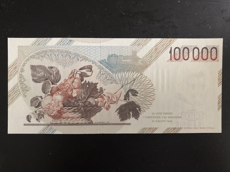 收藏联盟八十七期（国际儿童节为下一代珍藏）拍卖：） 1983年意大利10万里拉  UNC