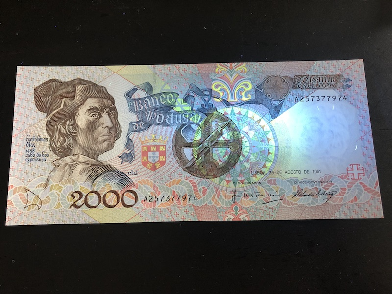 收藏联盟八十七期（国际儿童节为下一代珍藏）拍卖：） 1991年葡萄牙2000埃库多思 UNC