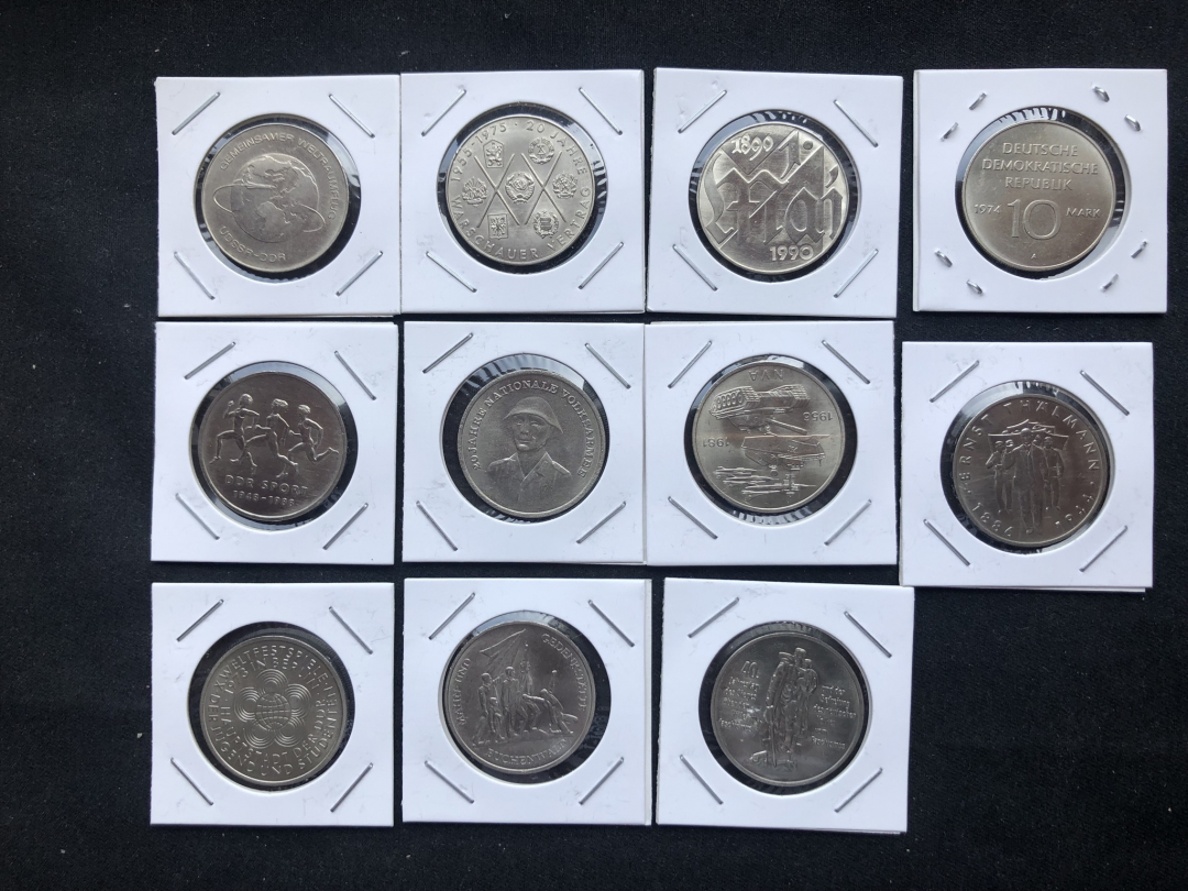 【币观天下】第七十期拍卖 【德国】10马克纪念币11枚