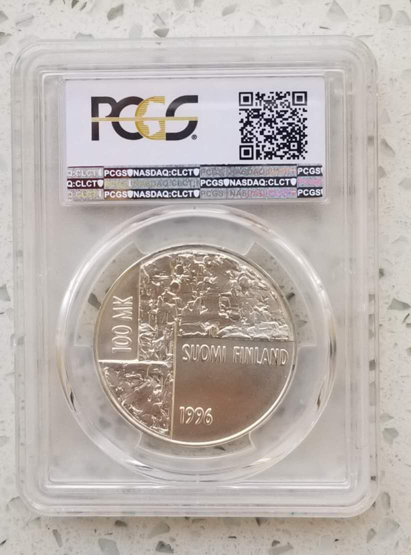 【币观天下】第七十期拍卖 【芬兰】1996年画家海伦娜100马克纪念银币