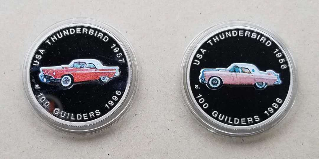 【币观天下】第七十期拍卖 苏里南1996年老爷车彩色镍币2枚