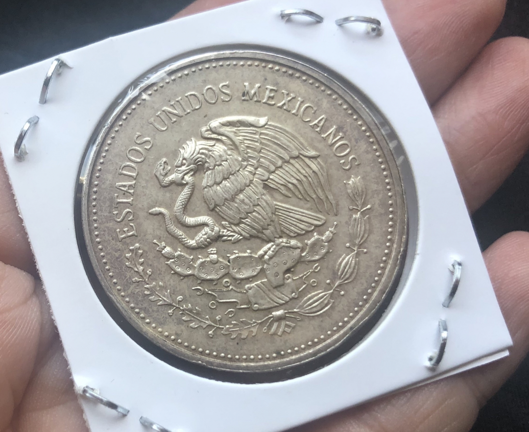 【币观天下】第七十期拍卖 【墨西哥】墨西哥1985年100比索 1986年世界杯足球赛 银币