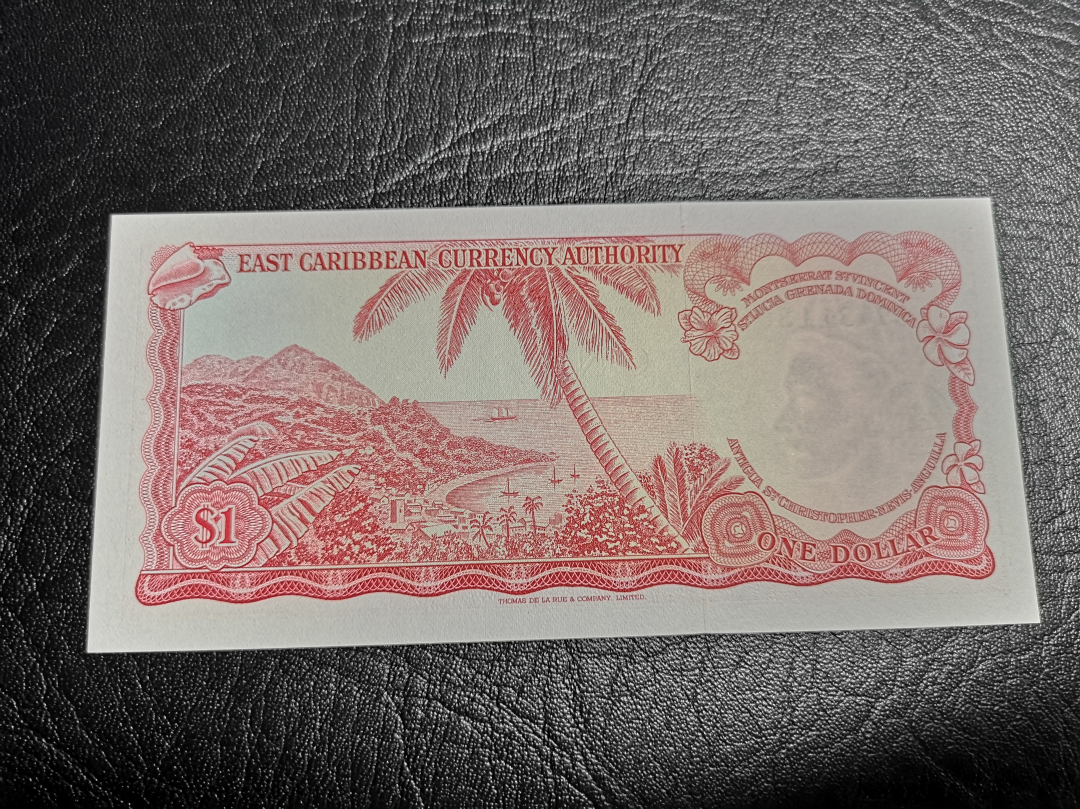 《外钞收藏家》第六十九期拍卖 东加勒比一元 精美小女王 unc