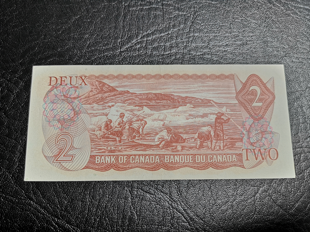 《外钞收藏家》第六十九期拍卖 加拿大1974年景观版2元  au