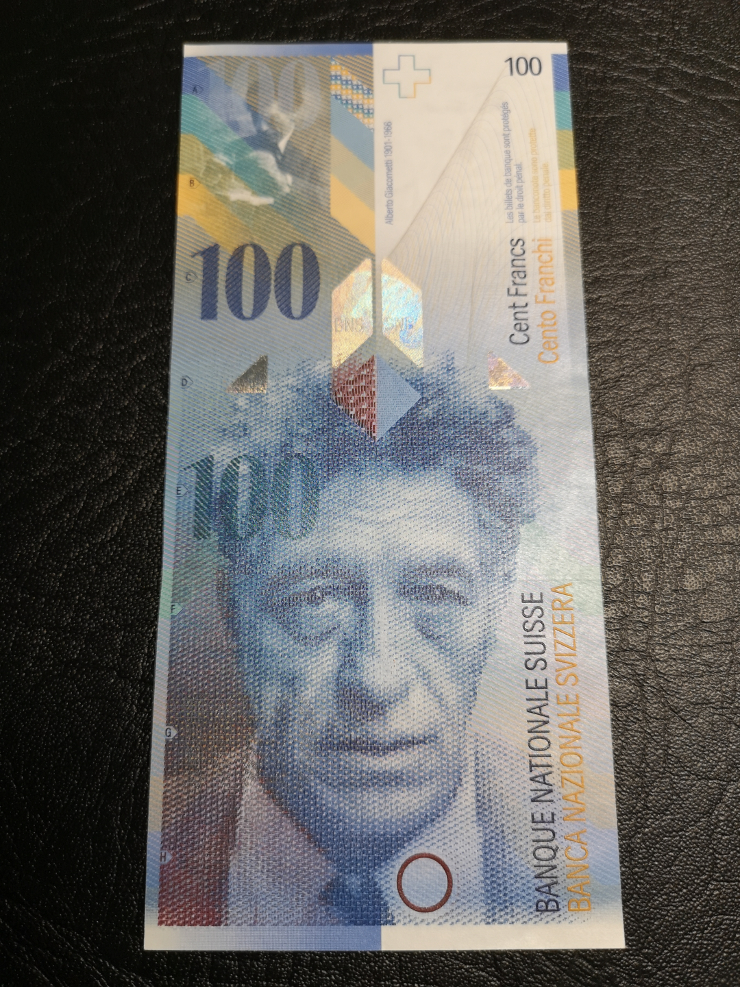 《外钞收藏家》第六十九期拍卖 瑞士2014年100法郎 经典钞票 unc