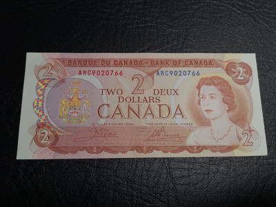 《外钞收藏家》第六十九期拍卖 - 加拿大1974年景观版2元  au