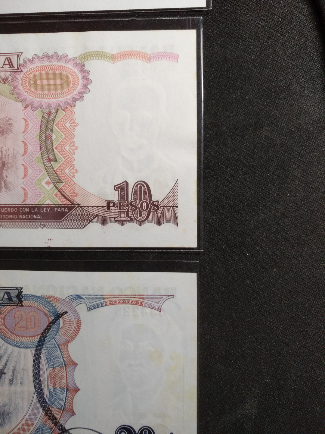 【鲸贝乐淘】千字文·第闰号拍卖 【中国代印】1990-91版古巴全套，AUNC ，有黄斑，50元对错两种版本，全套难得