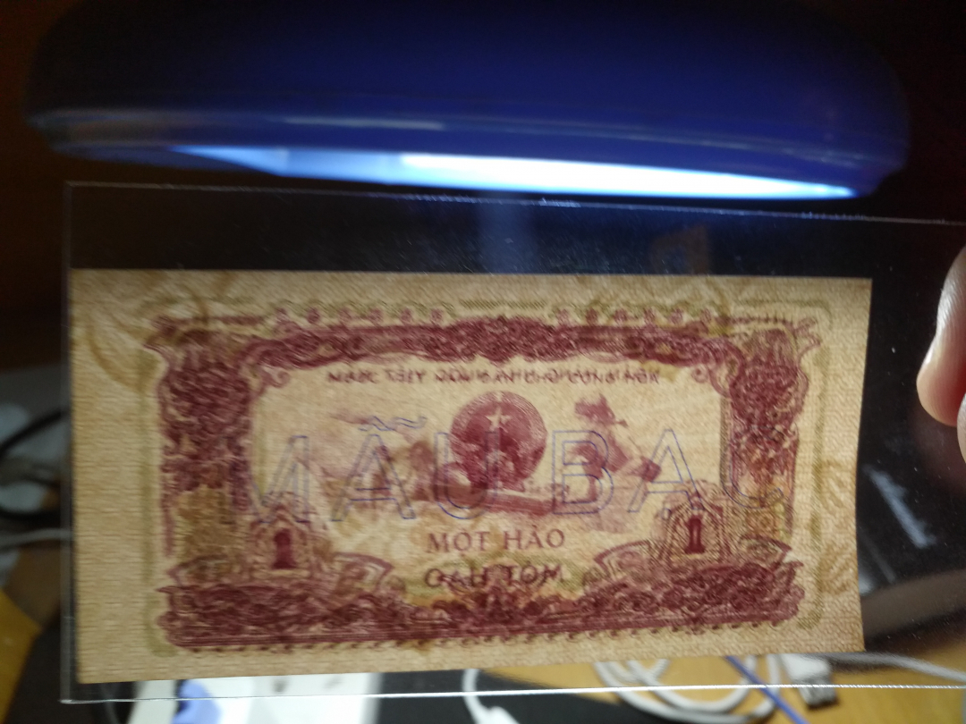 【鲸贝乐淘】千字文·第余号拍卖·上海钱币博览会专场 【越南】1972年1毫票样，UNC, 小票幅，精美稀少