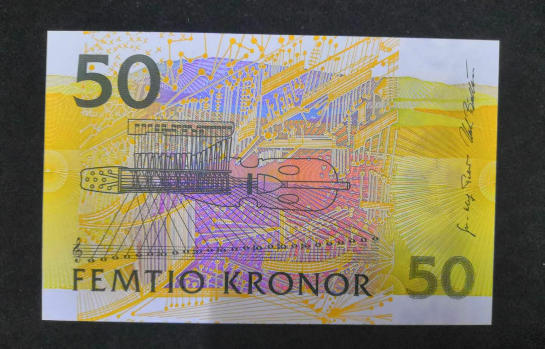 【鲸贝乐淘】千字文·第余号拍卖·上海钱币博览会专场 欧洲 老版瑞典50克朗 夜莺初版 全新