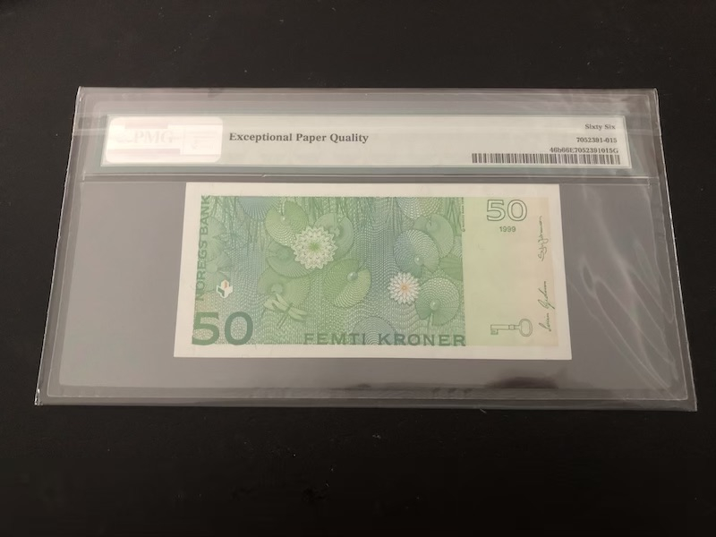 收藏联盟第八十九期拍卖 1999-2003挪威50克朗 PMG66E