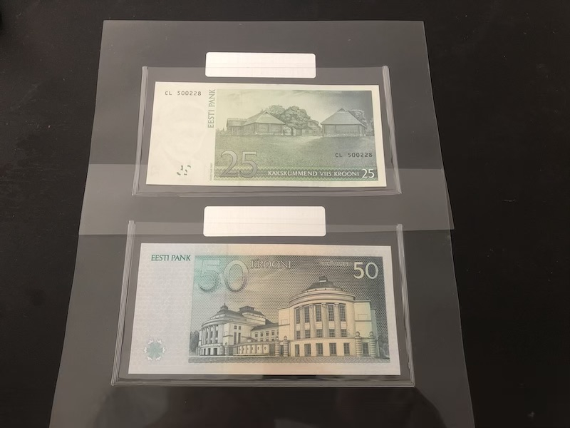 收藏联盟第八十九期拍卖 爱沙尼亚末版大全套（银行封，到最大面值500）