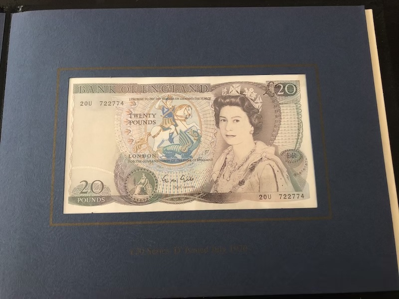 收藏联盟第八十九期拍卖 英国D5，D20同号册 UNC