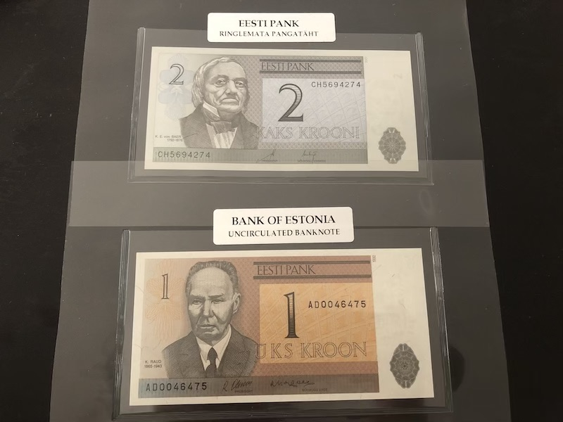 收藏联盟第八十九期拍卖 爱沙尼亚末版大全套（银行封，到最大面值500）