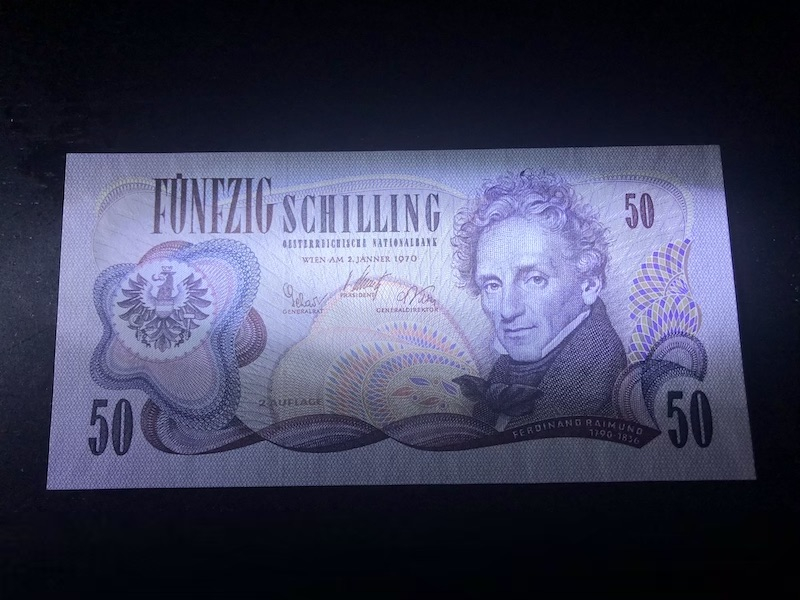 收藏联盟第八十九期拍卖 奥地利50先令 意大利10000里拉 UNC