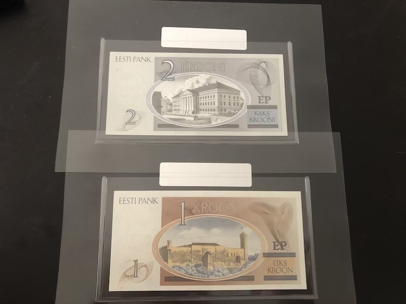 收藏联盟第八十九期拍卖 爱沙尼亚末版大全套（银行封，到最大面值500）