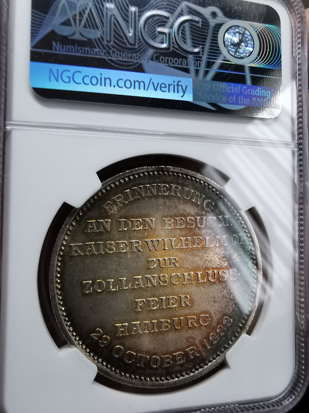 凡希社世界钱币微拍卖第九十一期 1888普鲁士三皇之年威廉二世纪念银章NGC-UNCD