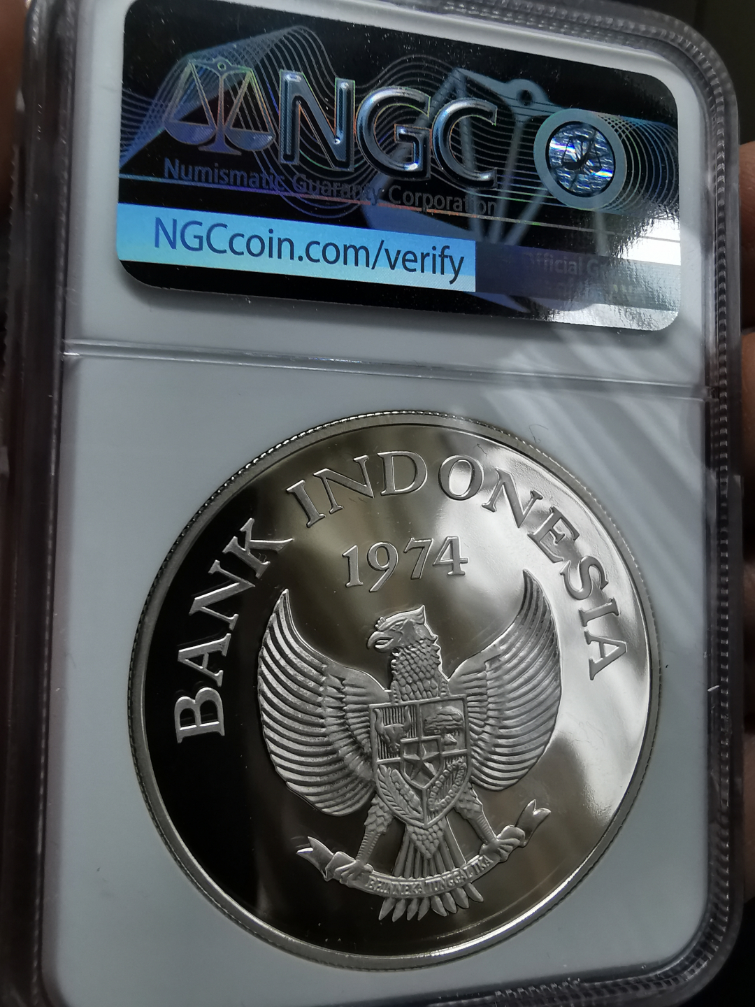 凡希社世界钱币微拍卖第九十一期 1974印度尼西亚红毛猩猩大银NGC-PF69UC收藏级