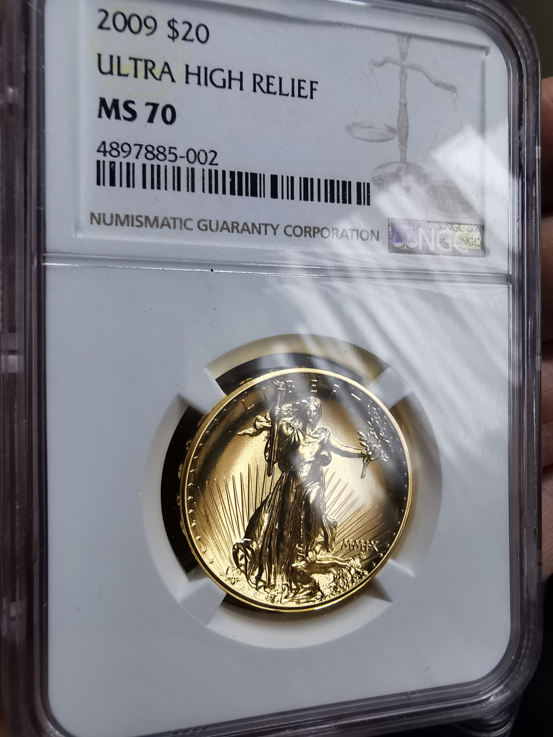 凡希社世界钱币微拍卖第九十一期 荐！2009美国自由女神超高浮雕1盎司金币NGC-MS70一年型