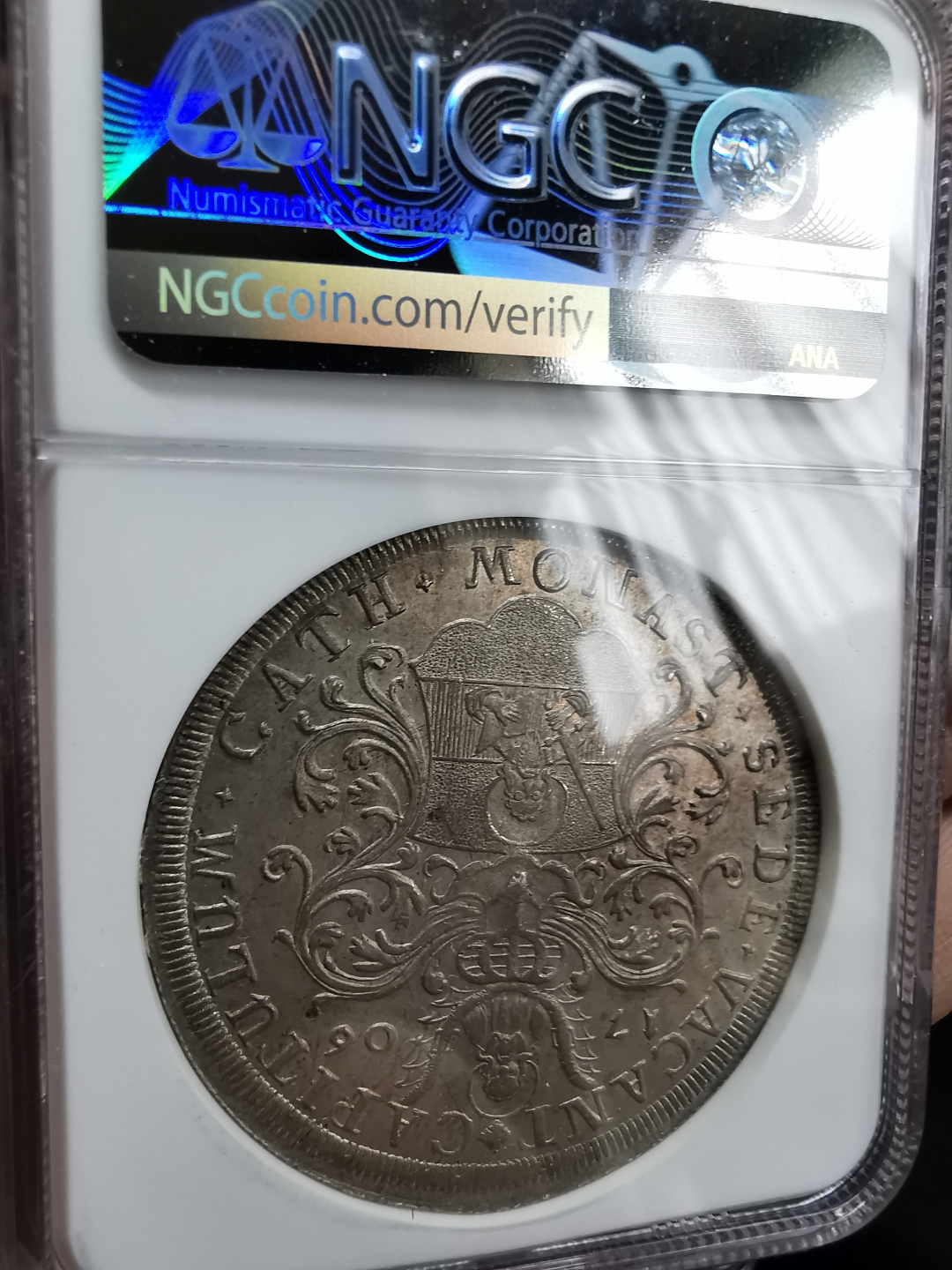 凡希社世界钱币微拍卖第九十一期 稀！1706德国明斯特主教缺位泰勒NGC-MS61收藏级！