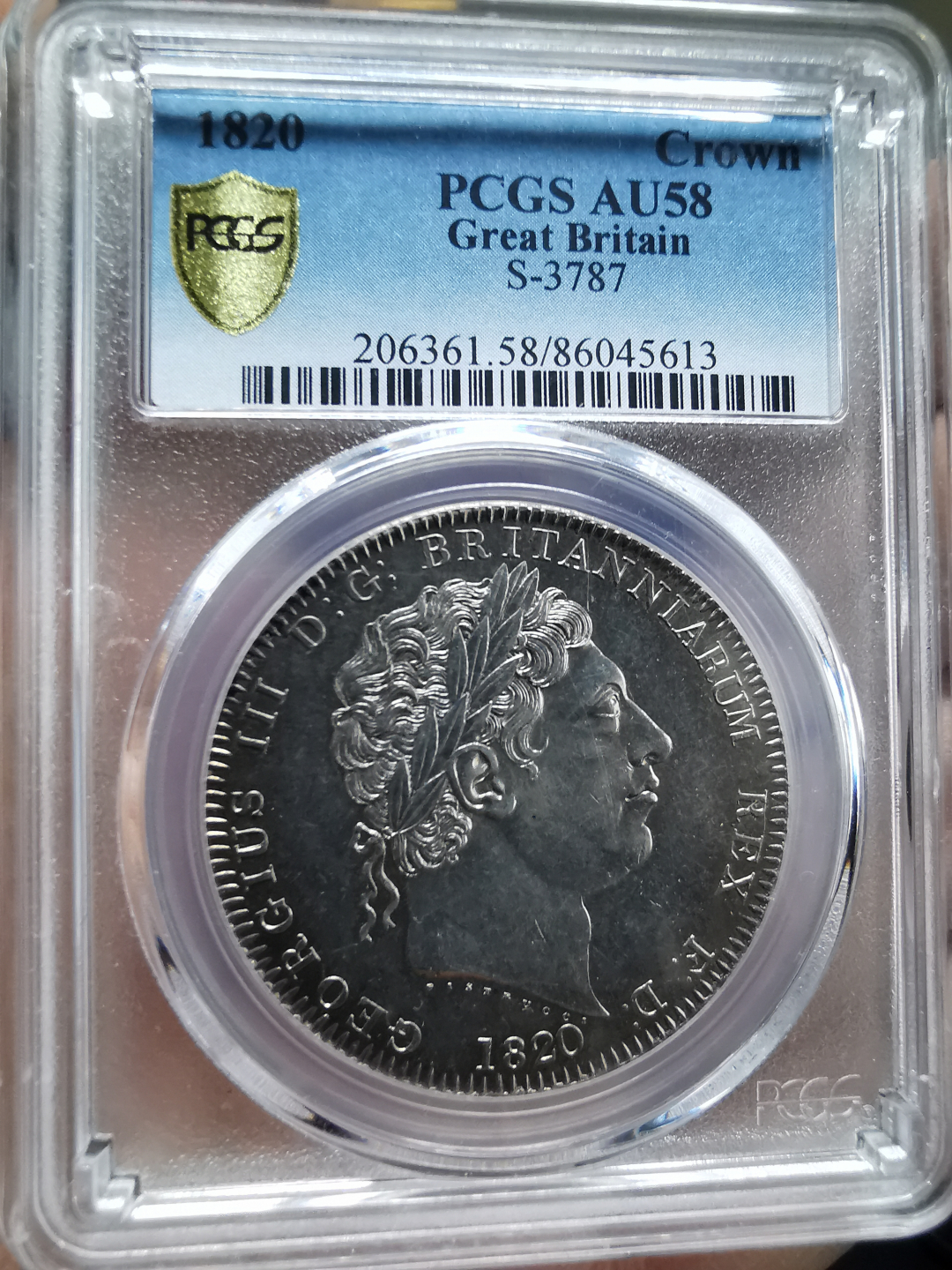 凡希社世界钱币微拍卖第九十一期 1820乔三大马剑PCGS-AU58