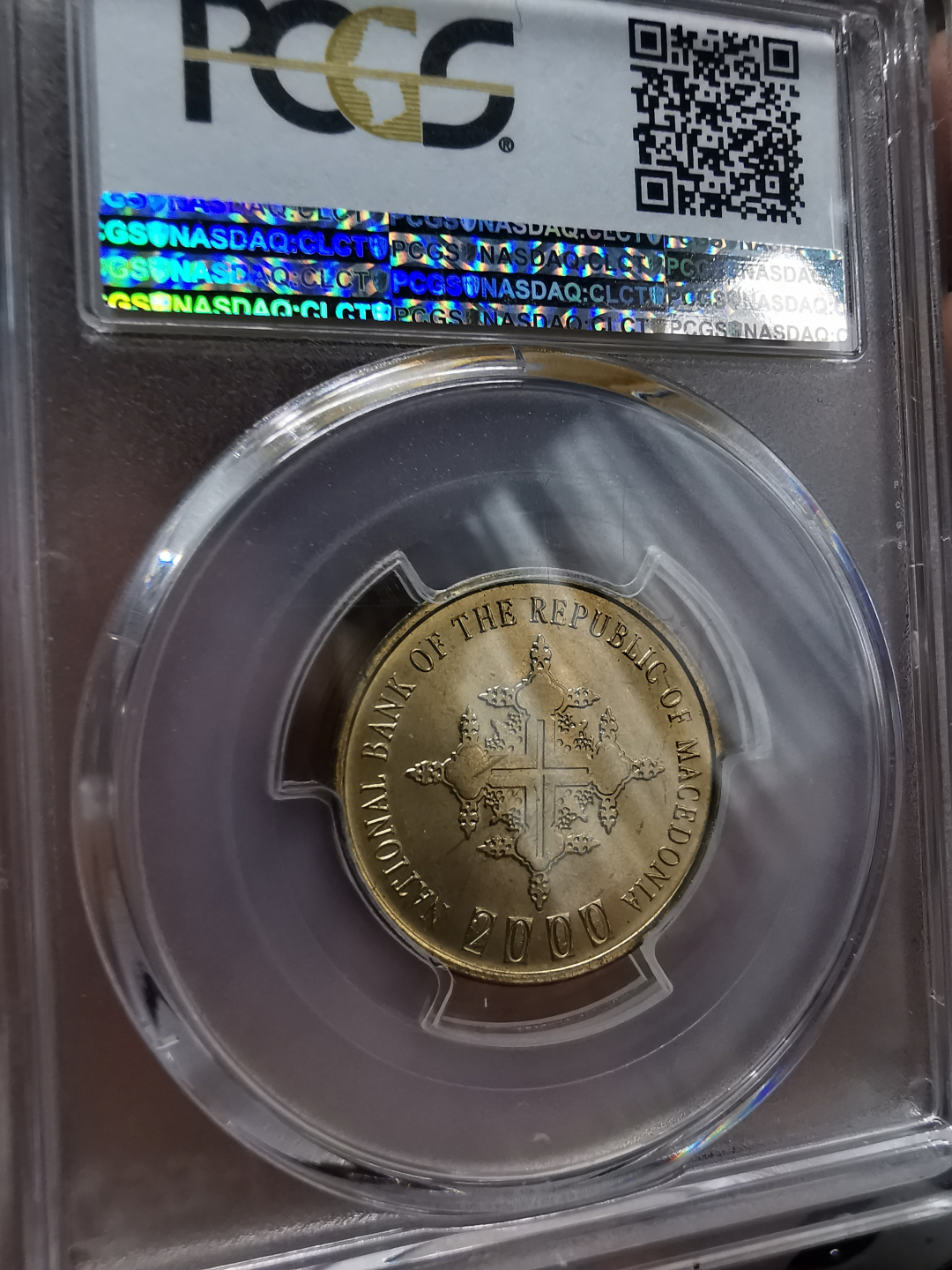 凡希社世界钱币微拍卖第九十一期 2000马其顿dinar骡币PCGS-MS65