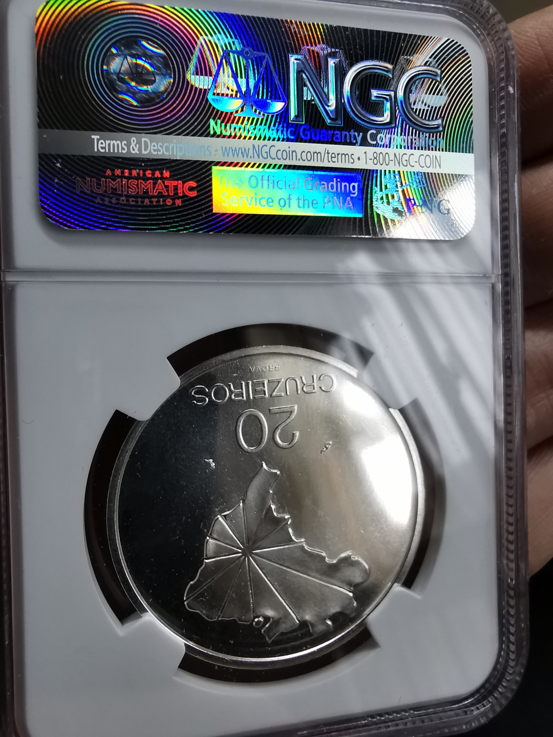 凡希社世界钱币微拍卖第九十一期 1972巴西20CR银样NGC-MS66名家收藏