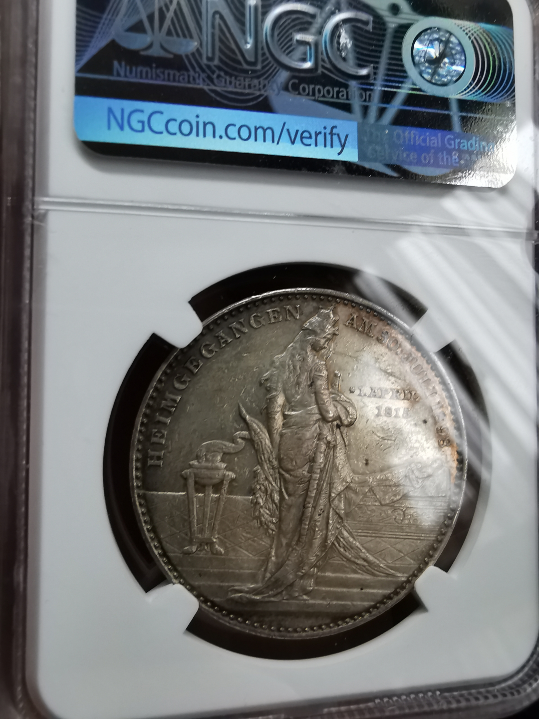 凡希社世界钱币微拍卖第九十一期 1898德国俾斯麦逝世纪念银章NGC-AUD