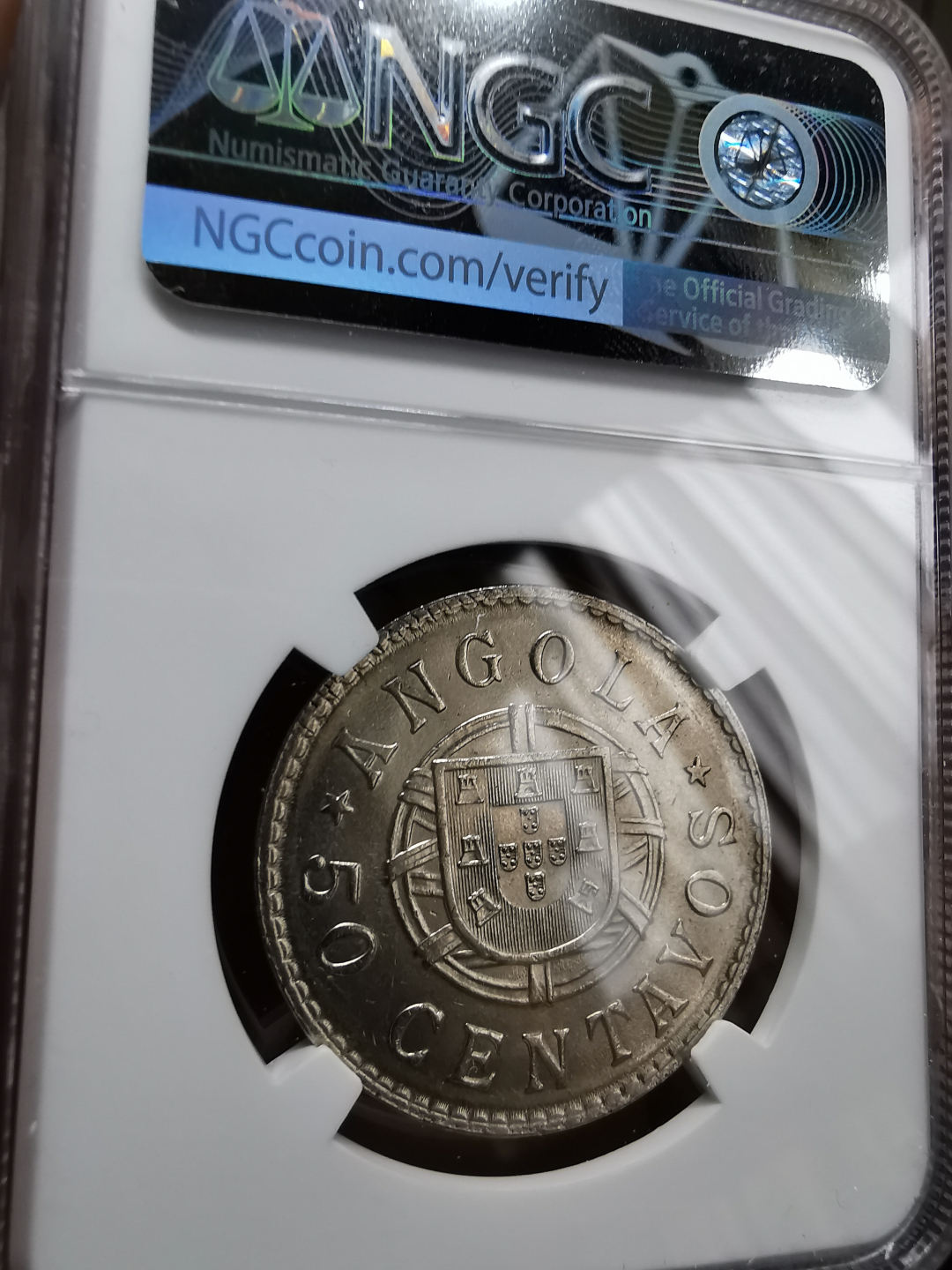 凡希社世界钱币微拍卖第九十一期 1923葡属安哥拉50分NGC-MS63