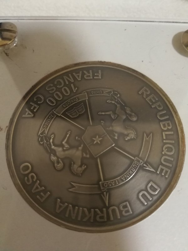 【币观天下】第七十三期拍卖 布基纳法索2016年镶嵌鲨鱼牙齿化石银币