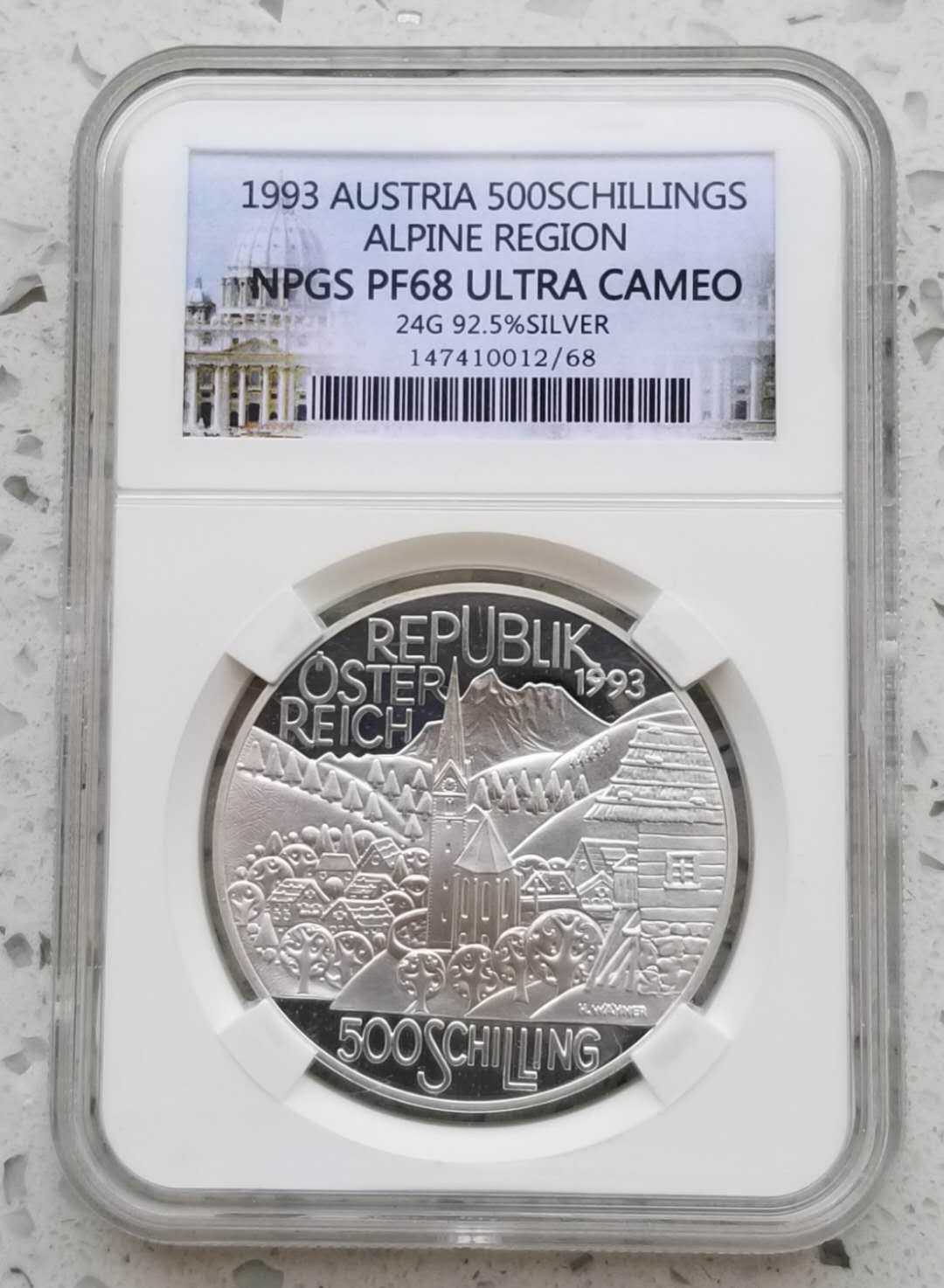 【币观天下】第七十三期拍卖 【奥地利】1993年山区民俗500先令精制银币