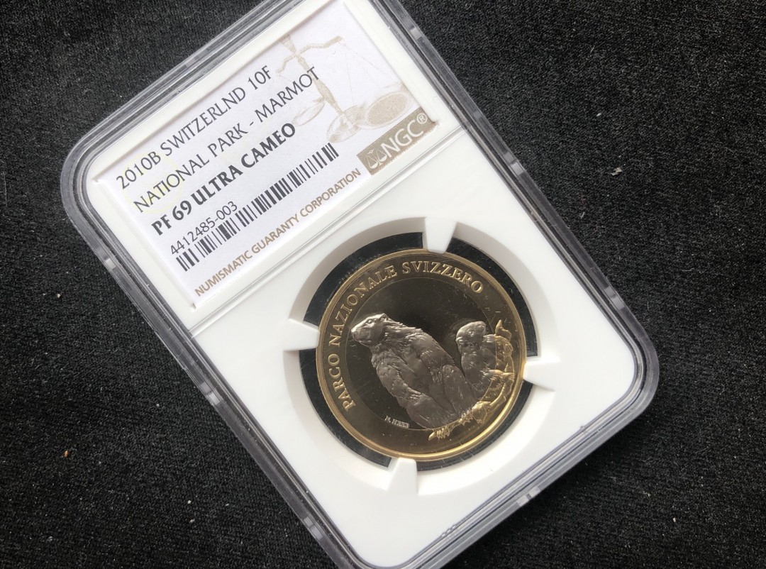【币观天下】第七十三期拍卖 【瑞士】2010国家公园系列土拨鼠