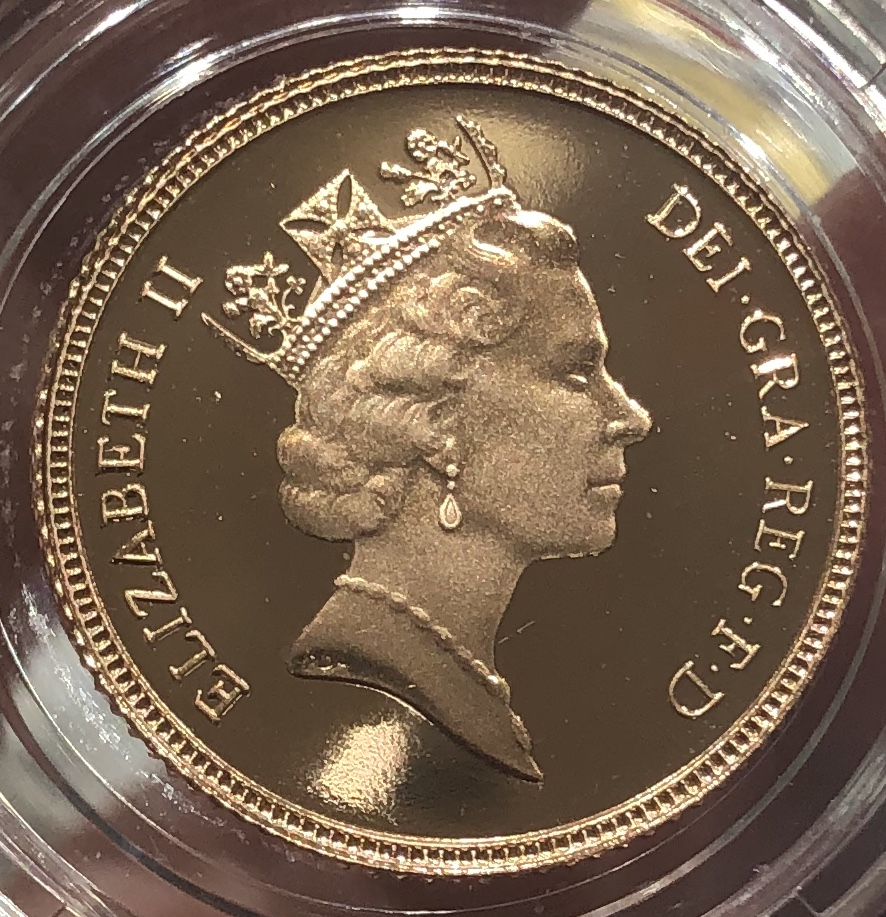【随心拍&GetCoin】现代金银币拍卖第二十三期 1986年英国圣乔治屠龙马剑精制金币