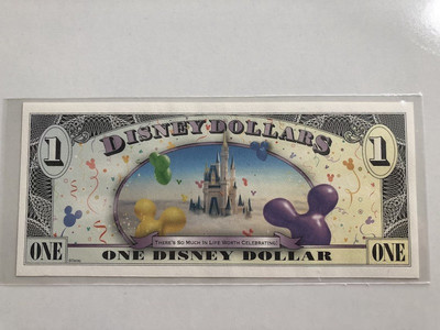 收藏联盟第九十期拍卖 - 南极洲商业钞5张一套 +迪斯尼1美金 UNC