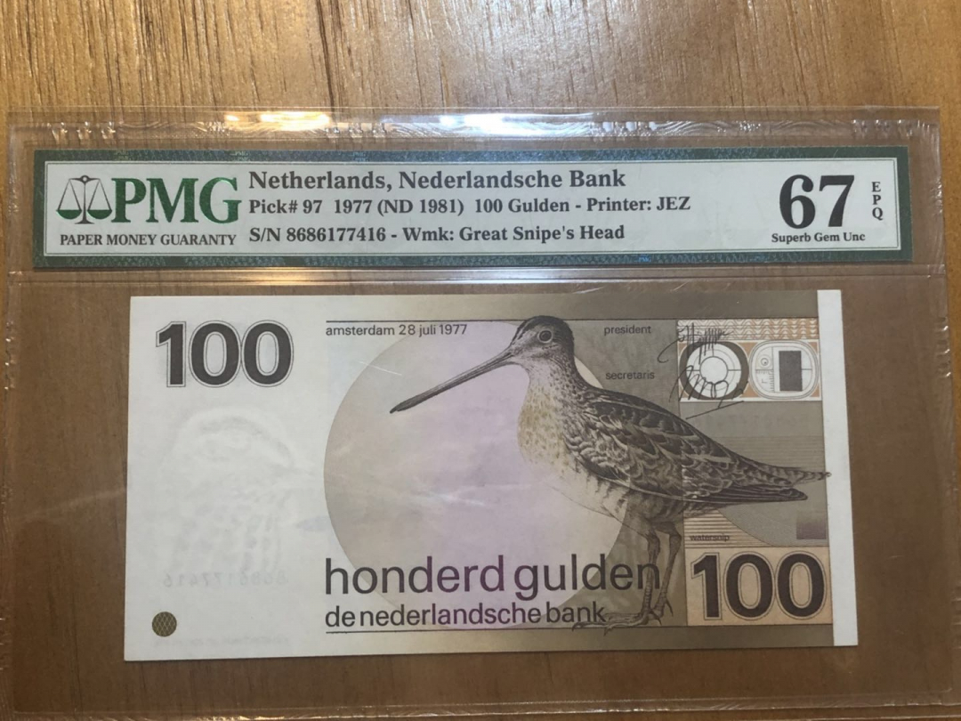 收藏联盟第九十期拍卖 荷兰水鸟沙锥 PMG67E