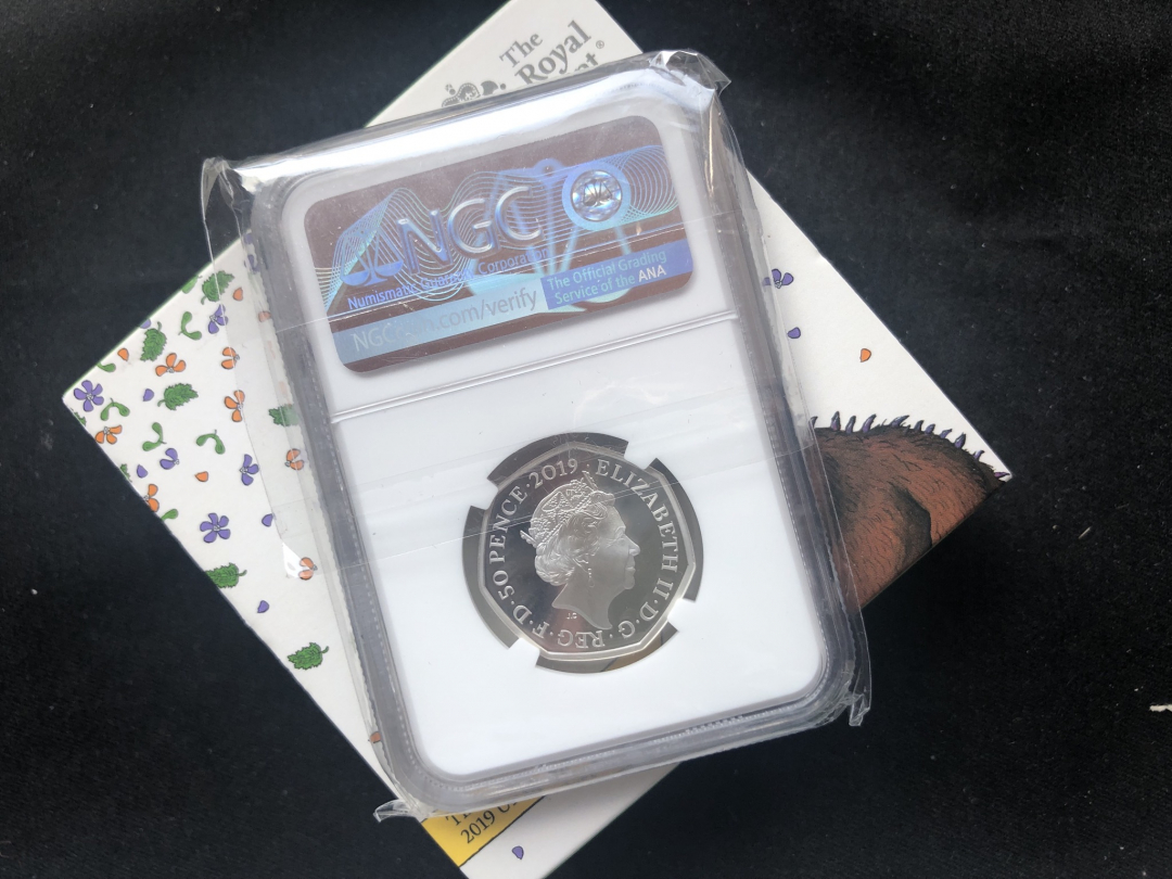 【随心拍&GetCoin】现代金银币拍卖第二十四期 【英国】2019英国童话故事咕噜牛银币【ngc69】