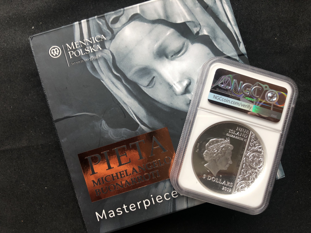 【随心拍&GetCoin】现代金银币拍卖第二十四期 【纽埃】2019纽埃2oz仿古银币【圣母怜子】【ngc70】