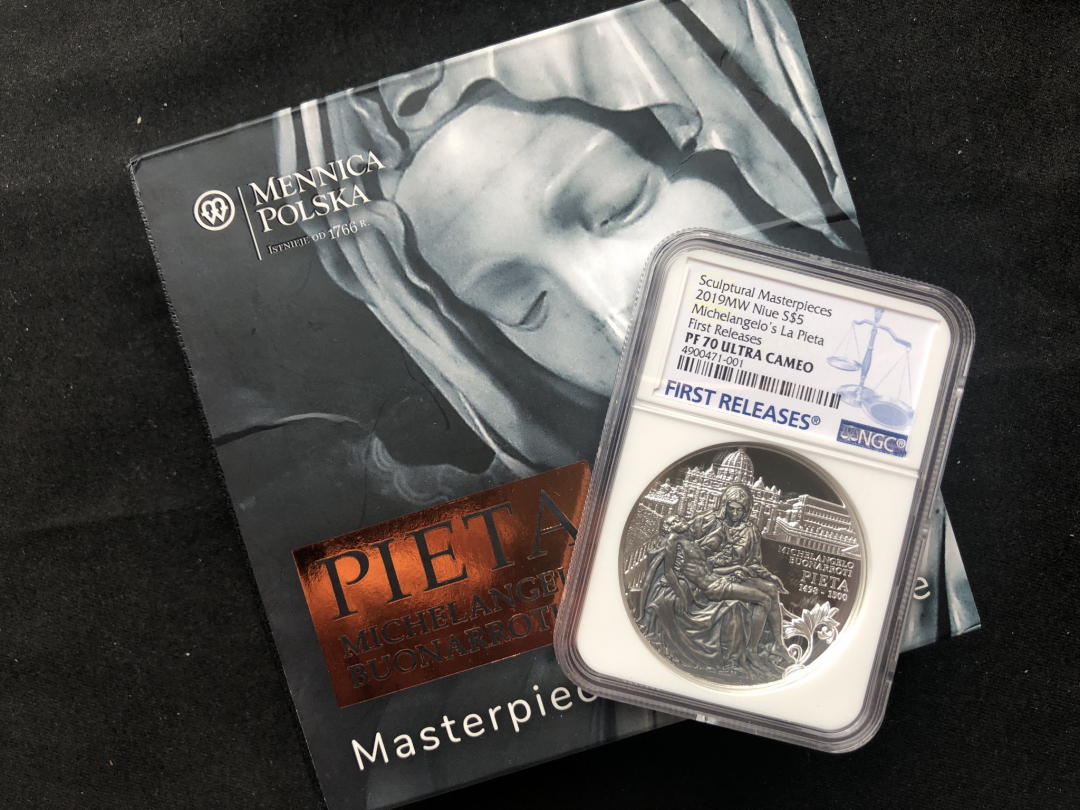 【随心拍&GetCoin】现代金银币拍卖第二十四期 【纽埃】2019纽埃2oz仿古银币【圣母怜子】【ngc70】