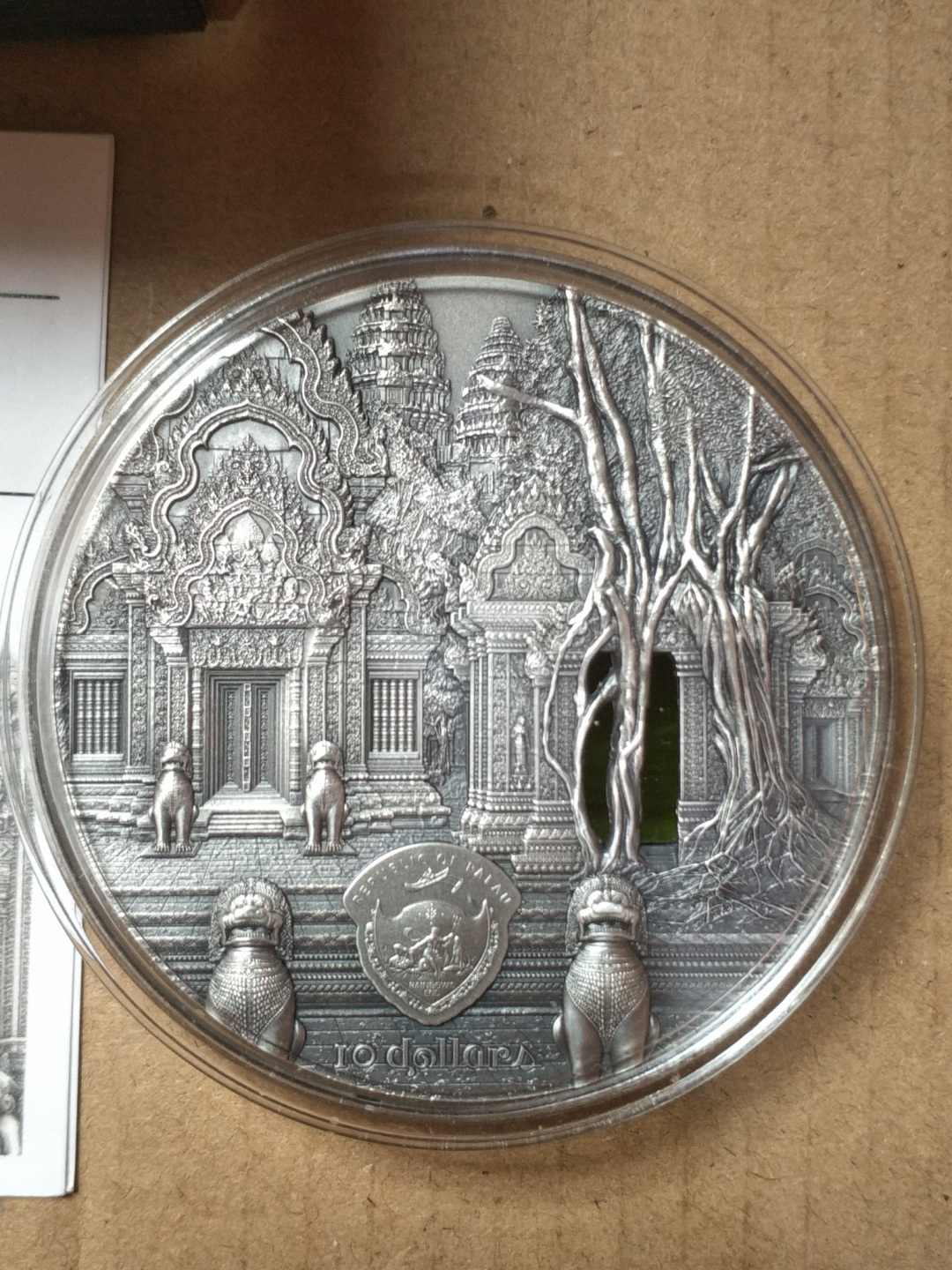 【随心拍&GetCoin】现代金银币拍卖第二十四期 【帕劳】蒂凡尼系列吴哥窟2oz银币