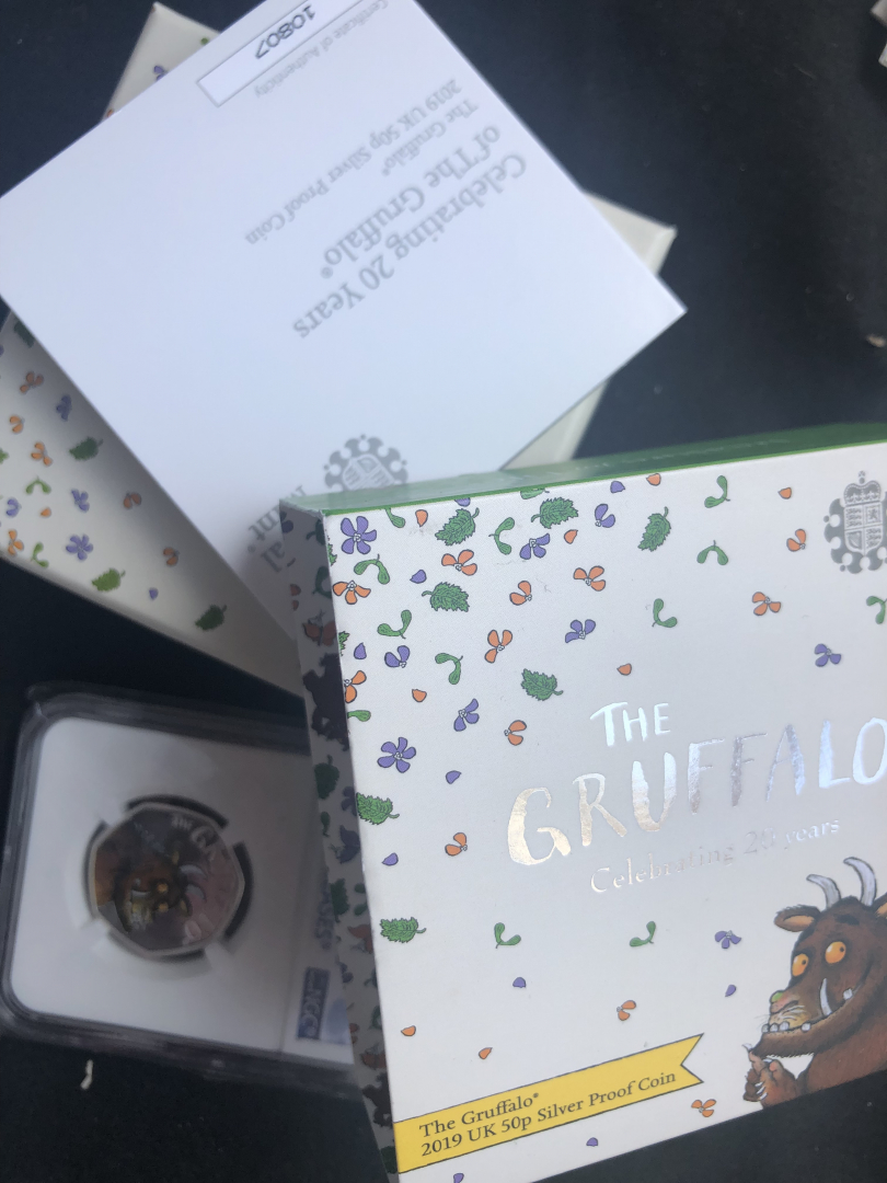【随心拍&GetCoin】现代金银币拍卖第二十四期 【英国】2019英国童话故事咕噜牛银币【ngc69】