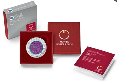 【随心拍&GetCoin】现代金银币拍卖第二十五期 克劳斯获奖币!奥地利2016年时间银铌双金属币