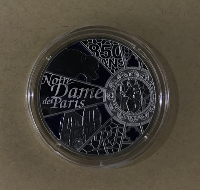 【随心拍&GetCoin】现代金银币拍卖第二十五期 法国2013年巴黎圣母院850周年通透彩色精制银币