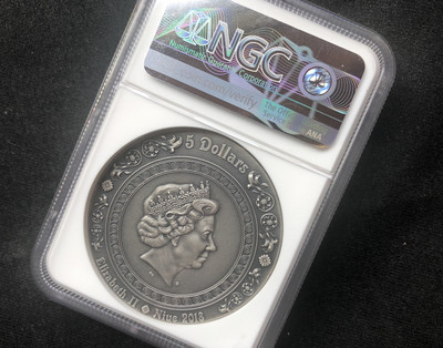 【随心拍&GetCoin】现代金银币拍卖第二十五期 【纽埃】2018高浮雕系列第一枚胜利女神【2oz】